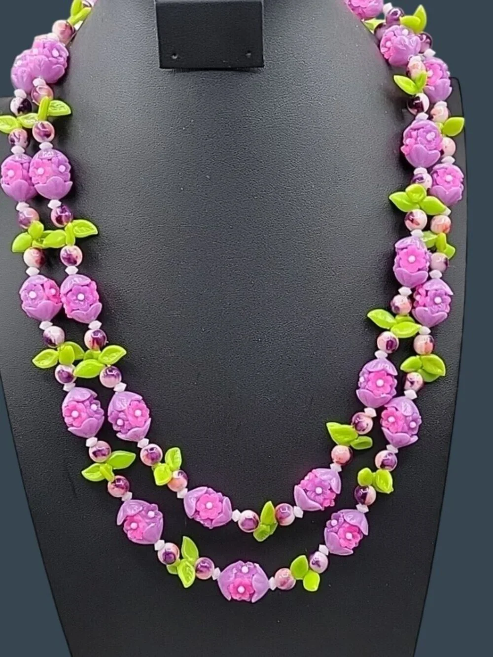 Vintage Carmen Miranda Thermoset Fruit Salad Necklace Style 48